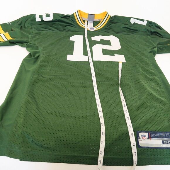 Reebok Authentic Stitched Jersey Aaron Rodgers Greenbay Mens Size 50 - Picture 7 of 7